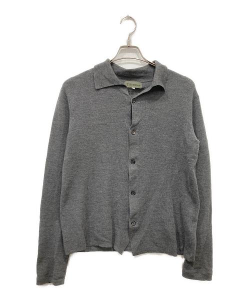 Y's for men（ワイズフォーメン）Y's for men (ワイズフォーメン) 襟付ウールニット グレー サイズ:３の古着・服飾アイテム