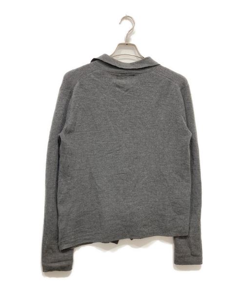 Y's for men（ワイズフォーメン）Y's for men (ワイズフォーメン) 襟付ウールニット グレー サイズ:３の古着・服飾アイテム