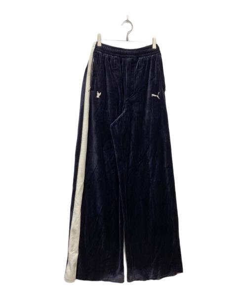 PUMA（プーマ）PUMA (プーマ) masu (エムエーエスユー) T7 WIDE TRACK PANTS ネイビー サイズ:Sの古着・服飾アイテム