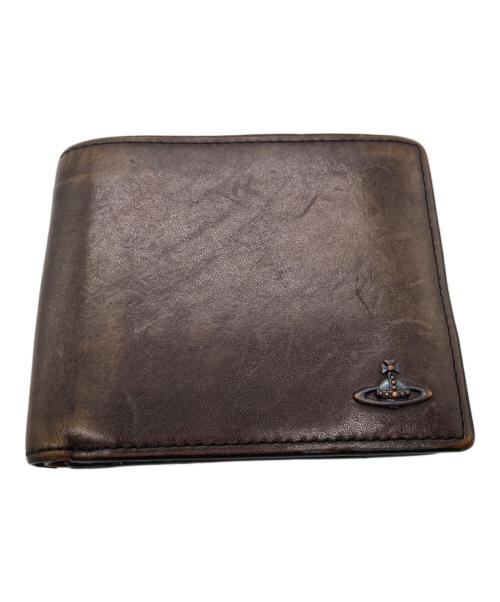 Vivienne Westwood（ヴィヴィアンウエストウッド）Vivienne Westwood (ヴィヴィアンウエストウッド) 2つ折り財布 ブラウンの古着・服飾アイテム