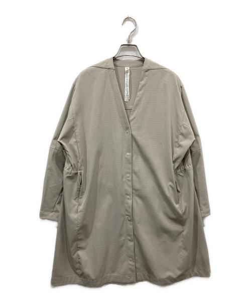 LULULEMON（ルルレモン）LULULEMON (ルルレモン) Vネックガウンコート ベージュ サイズ:4の古着・服飾アイテム