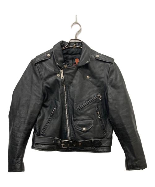 CUIRS LONDON（キュイーロンドン）CUIRS LONDON (キュイーロンドン) ダブルライダースジャケット ブラック サイズ:Mの古着・服飾アイテム