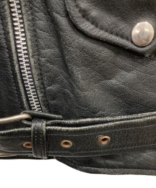 CUIRS LONDON（キュイーロンドン）CUIRS LONDON (キュイーロンドン) ダブルライダースジャケット ブラック サイズ:Mの古着・服飾アイテム