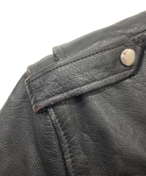 CUIRS LONDON（キュイーロンドン）CUIRS LONDON (キュイーロンドン) ダブルライダースジャケット ブラック サイズ:Mの古着・服飾アイテム