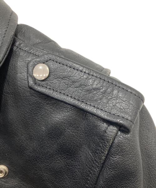 CUIRS LONDON（キュイーロンドン）CUIRS LONDON (キュイーロンドン) ダブルライダースジャケット ブラック サイズ:Mの古着・服飾アイテム