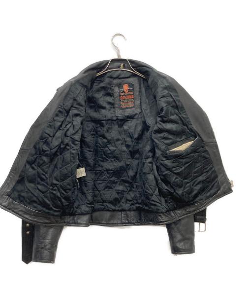 CUIRS LONDON（キュイーロンドン）CUIRS LONDON (キュイーロンドン) ダブルライダースジャケット ブラック サイズ:Mの古着・服飾アイテム