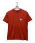 stussy（ステューシー）の古着「SURF SKATE SKULL TEE」｜オレンジ