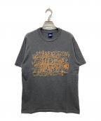 stussyステューシー）の古着「プリントTシャツ」｜グレー