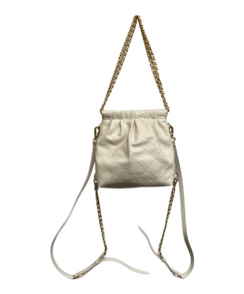 CHARLES & KEITH（チャールズアンドキース）CHARLES & KEITH (チャールズアンドキース) Duo ドゥオ チェーンハンドルツーウェイバックパック ホワイトの古着・服飾アイテム