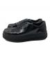 PRADA (プラダ) エナメルスニーカー ブラック サイズ:40：15000円