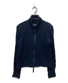 me ISSEY MIYAKE（ミーイッセイ ミヤケ）の古着「カリフラワージップアップジャケット」｜ネイビー