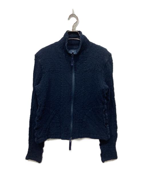 me ISSEY MIYAKE（ミーイッセイ ミヤケ）me ISSEY MIYAKE (ミーイッセイ ミヤケ) カリフラワージップアップジャケット ネイビー サイズ:Freeの古着・服飾アイテム