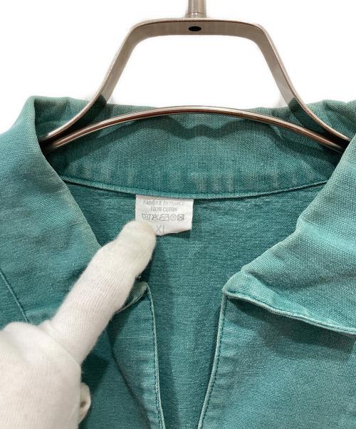 USED（ユーズド）USED (ユーズド) フレンチワーク フィッシャーマンスモックシャツ グリーン サイズ:XLの古着・服飾アイテム