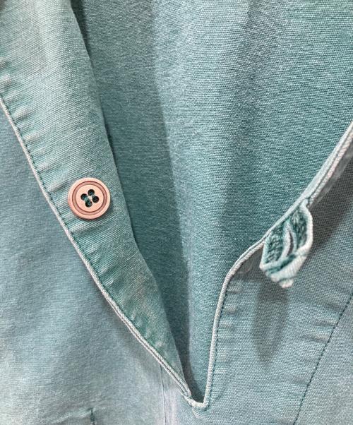 USED（ユーズド）USED (ユーズド) フレンチワーク フィッシャーマンスモックシャツ グリーン サイズ:XLの古着・服飾アイテム