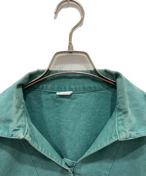 USED（ユーズド）USED (ユーズド) フレンチワーク フィッシャーマンスモックシャツ グリーン サイズ:XLの古着・服飾アイテム