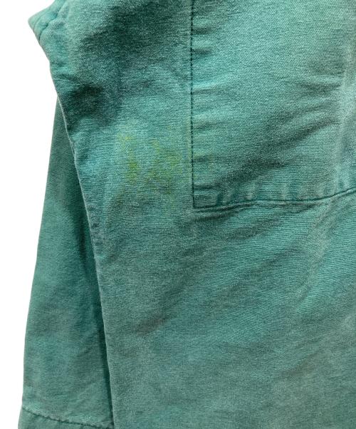 USED（ユーズド）USED (ユーズド) フレンチワーク フィッシャーマンスモックシャツ グリーン サイズ:XLの古着・服飾アイテム