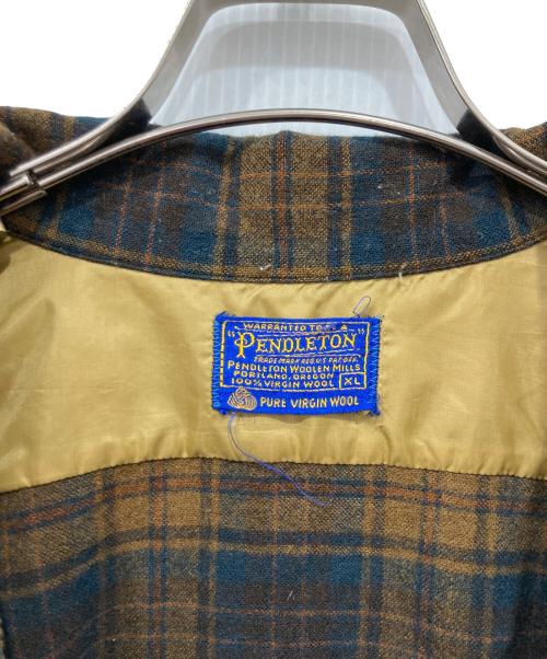 PENDLETON（ペンドルトン）PENDLETON (ペンドルトン) 60s ボードシャツ ブラウン サイズ:XLの古着・服飾アイテム