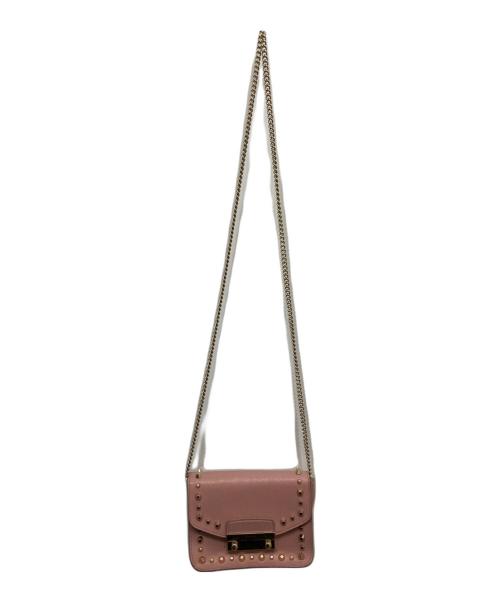 FURLA（フルラ）FURLA (フルラ) メトロポリタンスタッズショルダーバッグ ピンクの古着・服飾アイテム