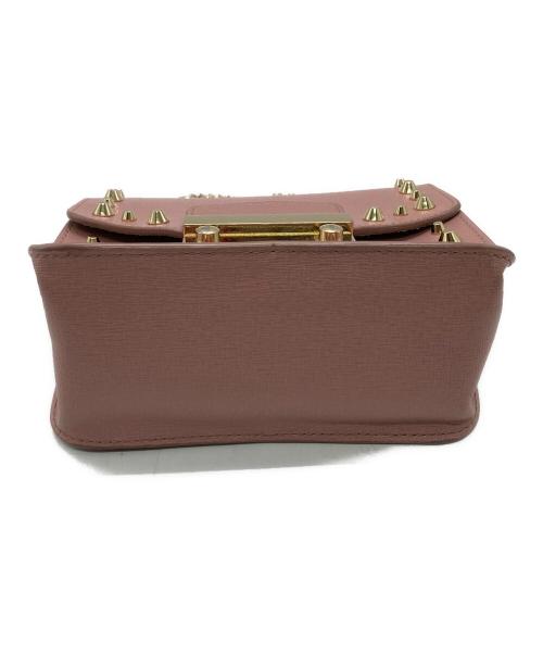 FURLA（フルラ）FURLA (フルラ) メトロポリタンスタッズショルダーバッグ ピンクの古着・服飾アイテム