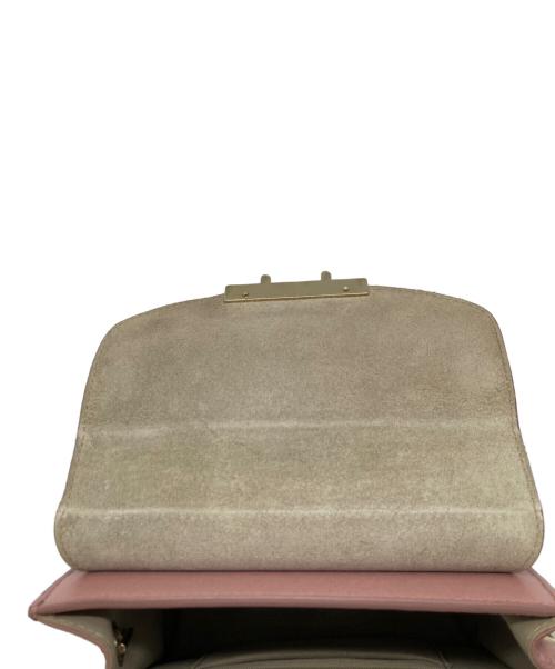 FURLA（フルラ）FURLA (フルラ) メトロポリタンスタッズショルダーバッグ ピンクの古着・服飾アイテム
