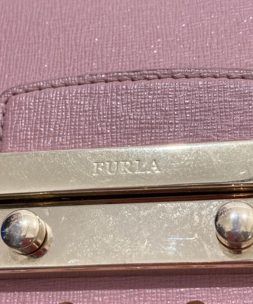 FURLA（フルラ）FURLA (フルラ) メトロポリタンスタッズショルダーバッグ ピンクの古着・服飾アイテム