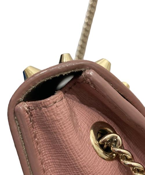 FURLA（フルラ）FURLA (フルラ) メトロポリタンスタッズショルダーバッグ ピンクの古着・服飾アイテム