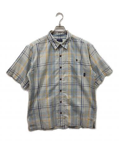 中古・古着通販】Patagonia (パタゴニア) 半袖チェックシャツ ブルー