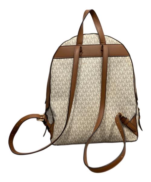 MICHAEL KORS（マイケルコース）MICHAEL KORS (マイケル・コース) リュック ホワイト×ブラウンの古着・服飾アイテム