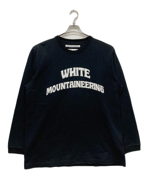 WHITE MOUNTAINEERING（ホワイトマウンテ二アニング）WHITE MOUNTAINEERING (ホワイトマウンテ二アニング) LOGO APPLIQUED L/S T-SHIRT ブラック サイズ:3の古着・服飾アイテム