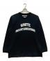 WHITE MOUNTAINEERING（ホワイトマウンテ二アニング）の古着「LOGO APPLIQUED L/S T-SHIRT」｜ブラック