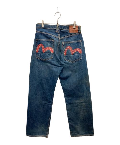 EVISU（エヴィス）EVISU (エヴィス) NO2 カモメペイントデニムパンツ インディゴ サイズ:32の古着・服飾アイテム