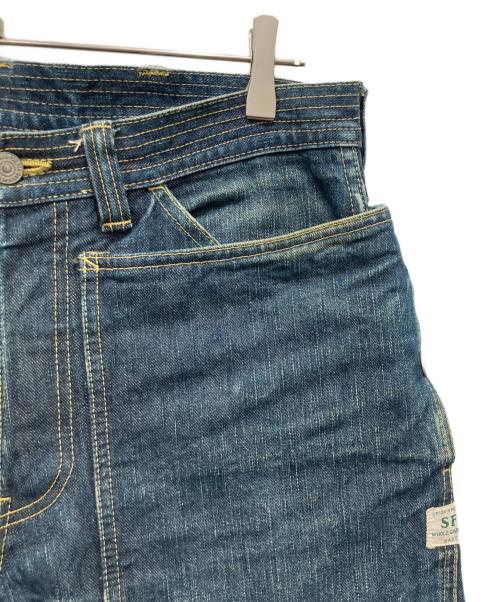 SASSAFRAS（ササフラス）SASSAFRAS (ササフラス) FALL LEAF DENIM PANTS インディゴ サイズ:Lの古着・服飾アイテム