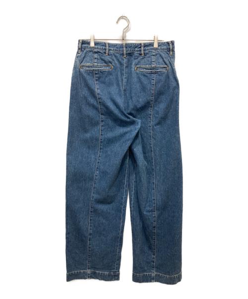 jieda（ジエダ）jieda (ジエダ) DRAPING DENIM PANTS インディゴ サイズ:2の古着・服飾アイテム