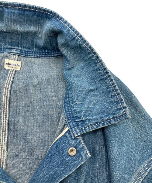 chimala（チマラ）chimala (チマラ) デニムカバーオール インディゴ サイズ:Lの古着・服飾アイテム