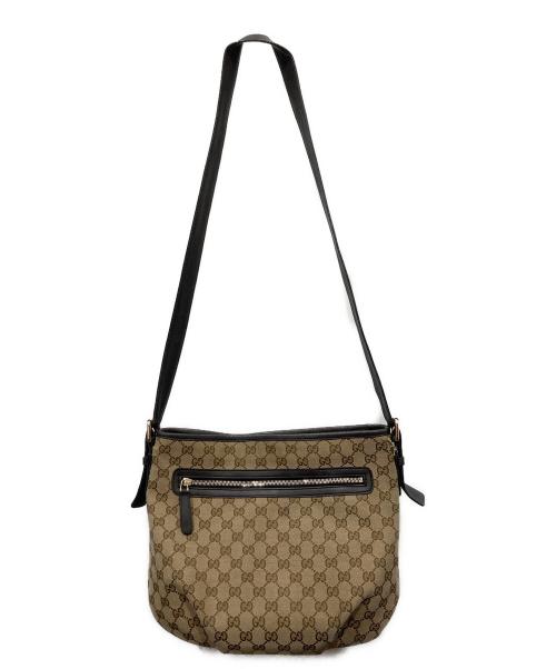 GUCCI（グッチ）GUCCI (グッチ) GGキャンバス ショルダーバッグ ベージュの古着・服飾アイテム