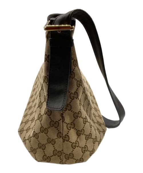 GUCCI（グッチ）GUCCI (グッチ) GGキャンバス ショルダーバッグ ベージュの古着・服飾アイテム