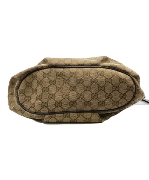 GUCCI（グッチ）GUCCI (グッチ) GGキャンバス ショルダーバッグ ベージュの古着・服飾アイテム