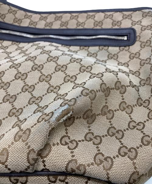 GUCCI（グッチ）GUCCI (グッチ) GGキャンバス ショルダーバッグ ベージュの古着・服飾アイテム