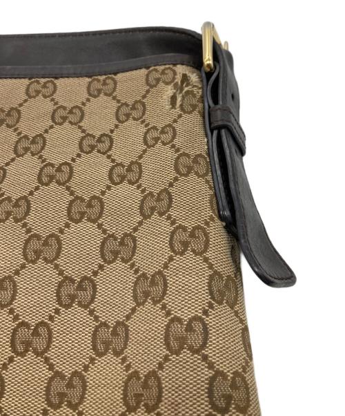 GUCCI（グッチ）GUCCI (グッチ) GGキャンバス ショルダーバッグ ベージュの古着・服飾アイテム