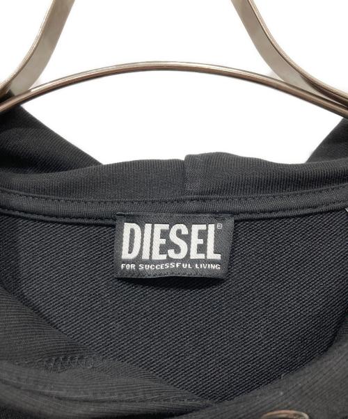 DIESEL（ディーゼル）DIESEL (ディーゼル) プルオーバーパーカー ブラック サイズ:Lの古着・服飾アイテム