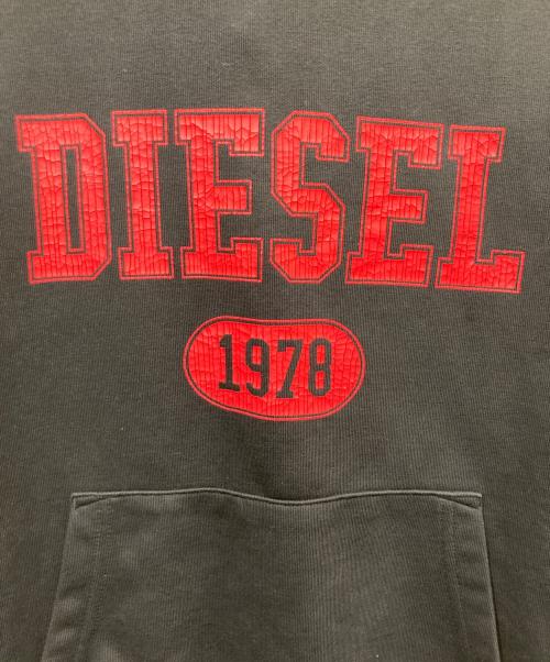 DIESEL（ディーゼル）DIESEL (ディーゼル) プルオーバーパーカー ブラック サイズ:Lの古着・服飾アイテム