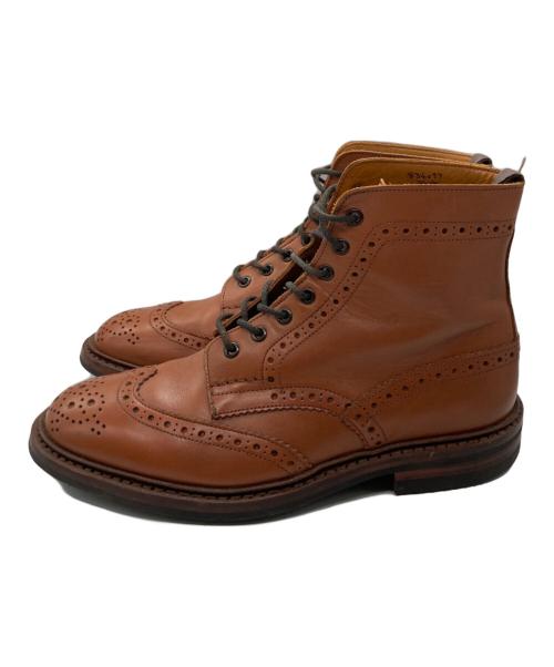 Tricker's（トリッカーズ）Tricker's (トリッカーズ) ウィングチップブーツ ブラウン サイズ:8の古着・服飾アイテム
