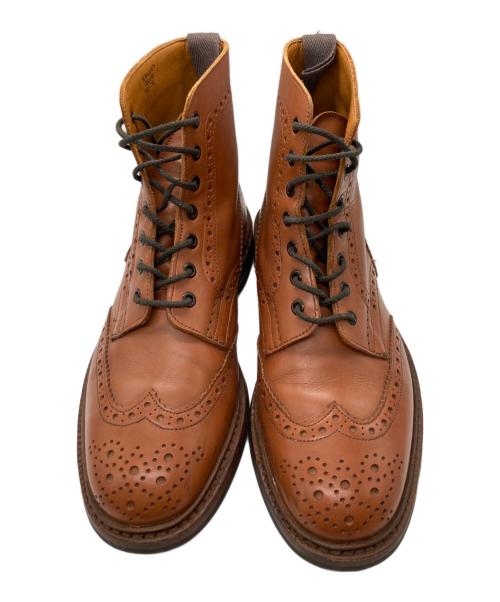 Tricker's（トリッカーズ）Tricker's (トリッカーズ) ウィングチップブーツ ブラウン サイズ:8の古着・服飾アイテム