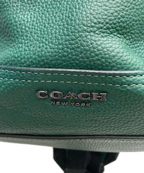 COACH（コーチ）COACH (コーチ) ハドソン バックパック / レザー リュック グリーンの古着・服飾アイテム
