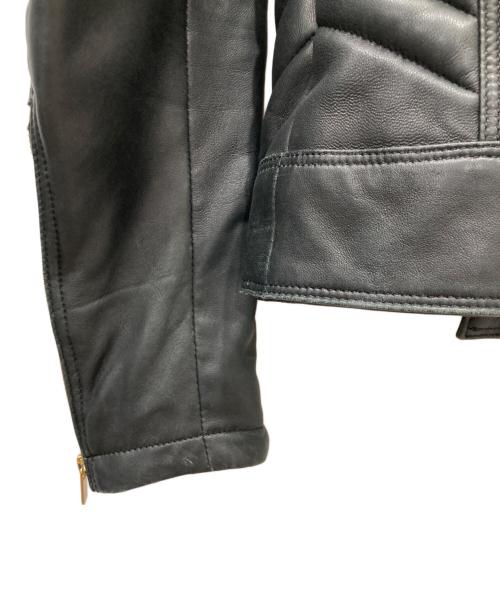 VERSACE（ヴェルサーチェ）VERSACE (ヴェルサーチェ) H&M (エイチアンドエム) スタッズレザージャケット ブラック サイズ:XSの古着・服飾アイテム
