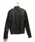 SANTACROCE (サンタクローチェ) メッシュ加工レザージャケット ブラウン サイズ:XS：18000円