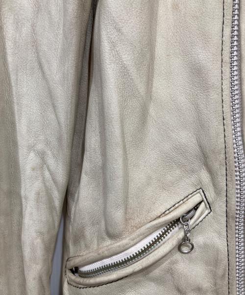 Schott（ショット）Schott (ショット) ライダースジャケット アイボリー サイズ:Sの古着・服飾アイテム