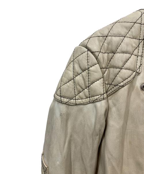 Schott（ショット）Schott (ショット) ライダースジャケット アイボリー サイズ:Sの古着・服飾アイテム
