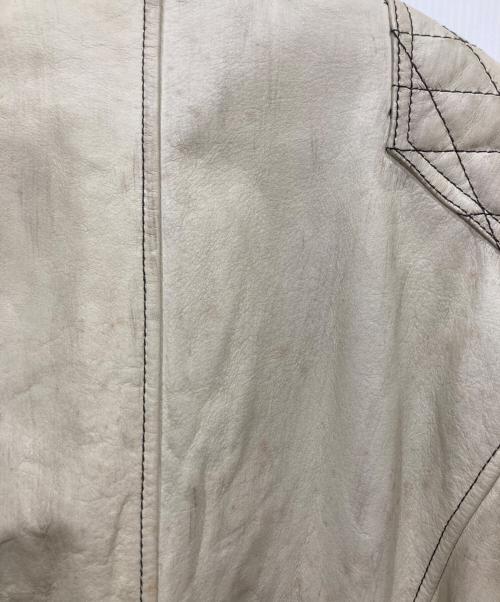Schott（ショット）Schott (ショット) ライダースジャケット アイボリー サイズ:Sの古着・服飾アイテム