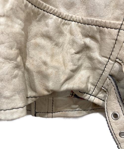 Schott（ショット）Schott (ショット) ライダースジャケット アイボリー サイズ:Sの古着・服飾アイテム